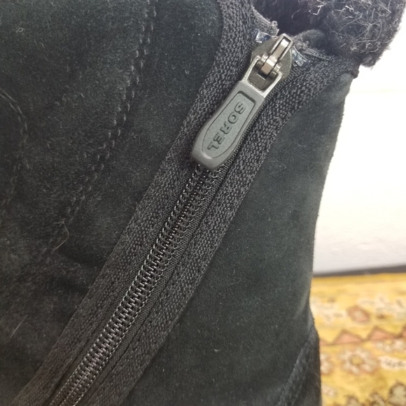 Sorel Waterfall black suede insulate winter boots - Picture 7 of 13